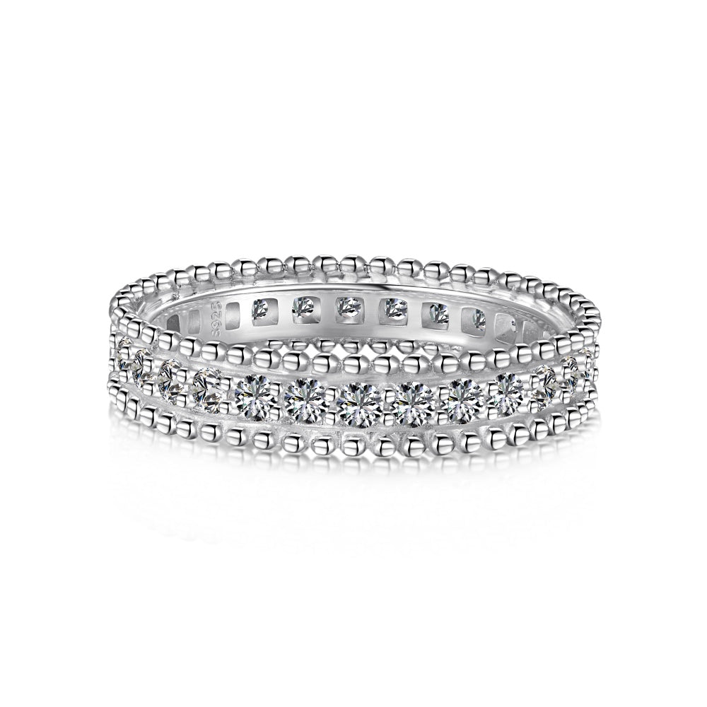 Round CZ Anniversary Band