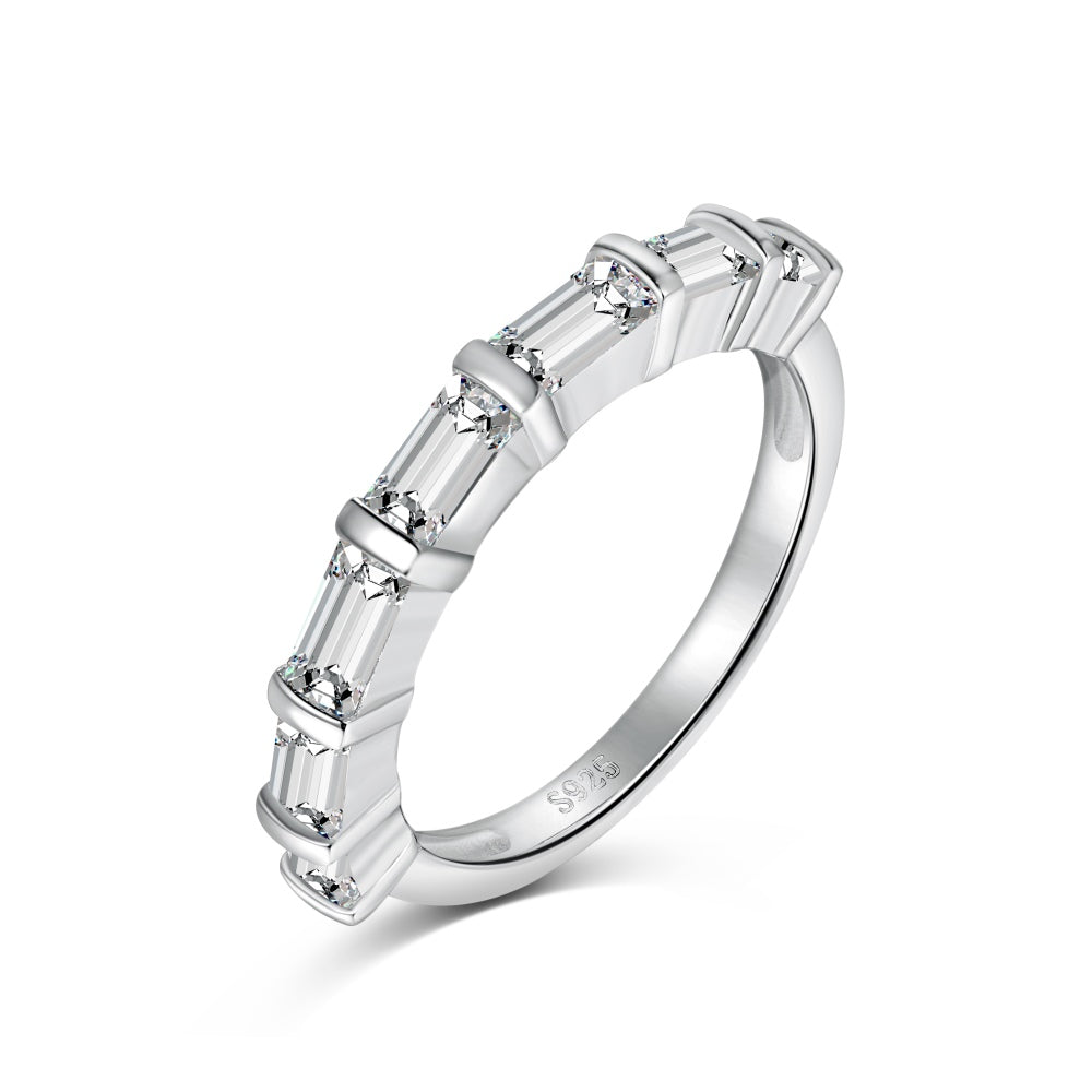 Baguette CZ Anniversary Band Ring