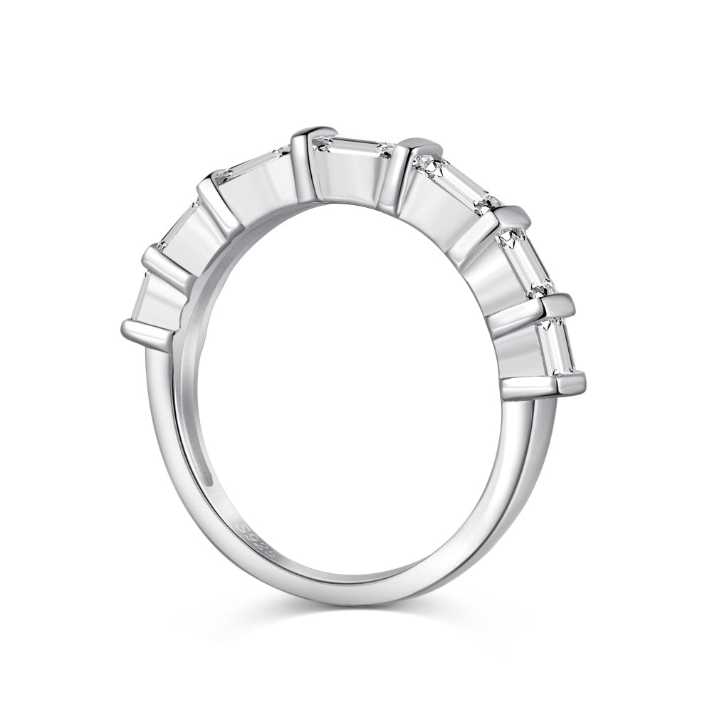 Baguette CZ Anniversary Band Ring