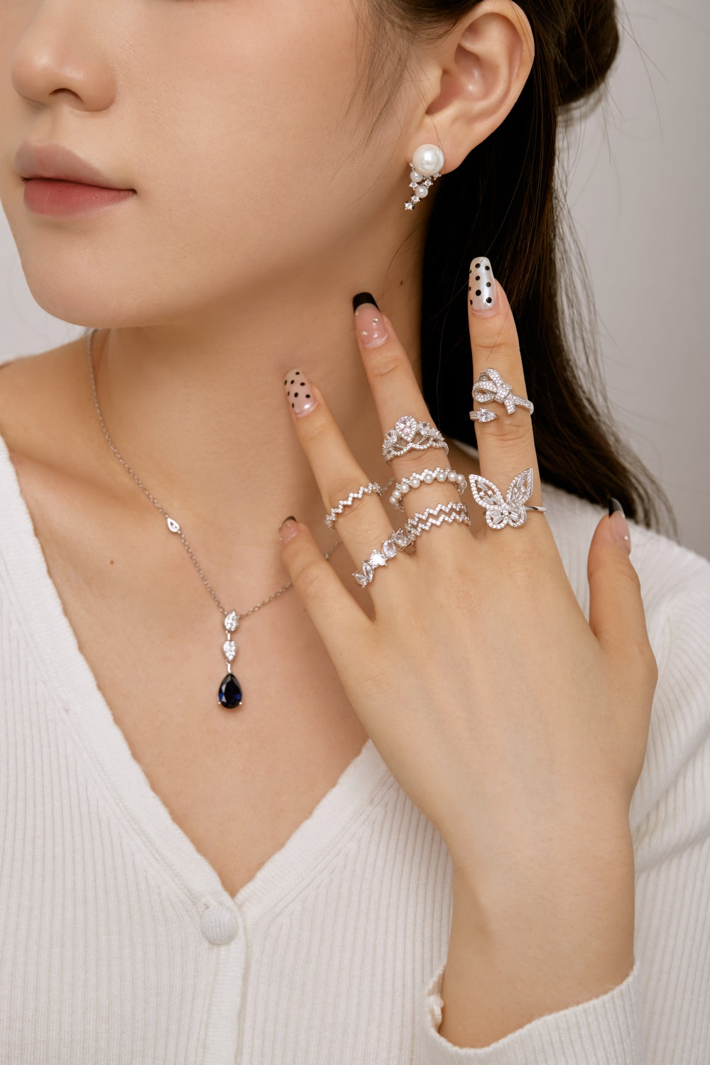 Zig Zag CZ Anniversary Band