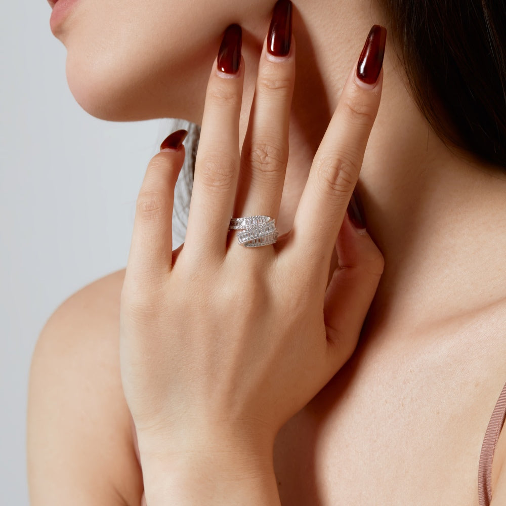 Baguette Cocktail Ring