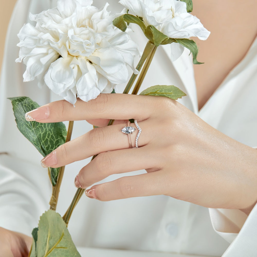 Marquise Wedding Set