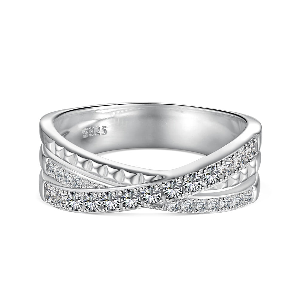 CZ Intwined Ring