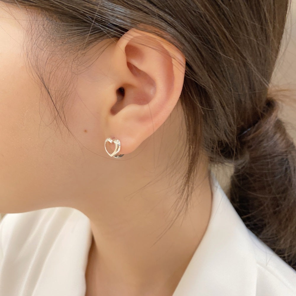 Heart Hoop Earrings