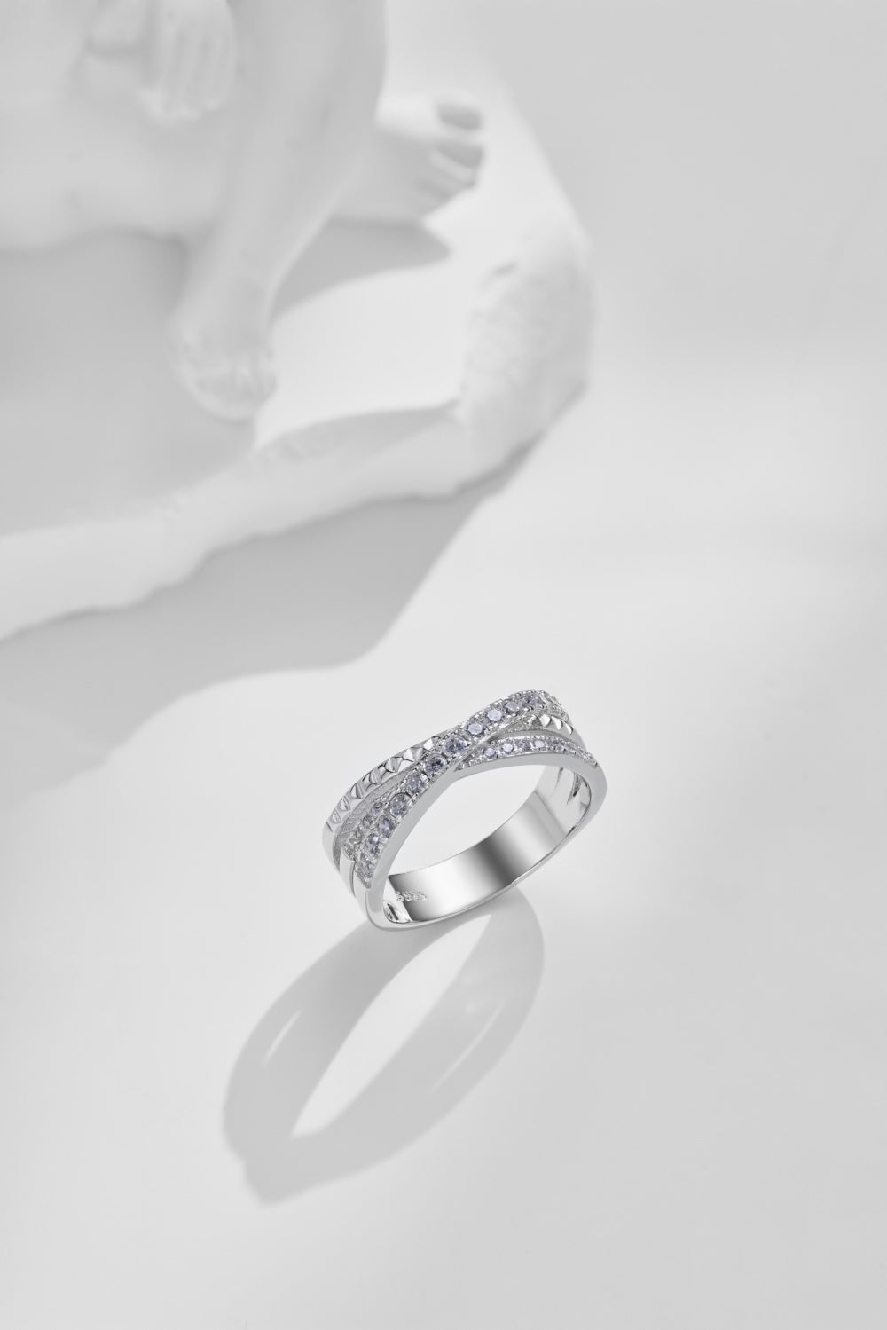 CZ Intwined Ring