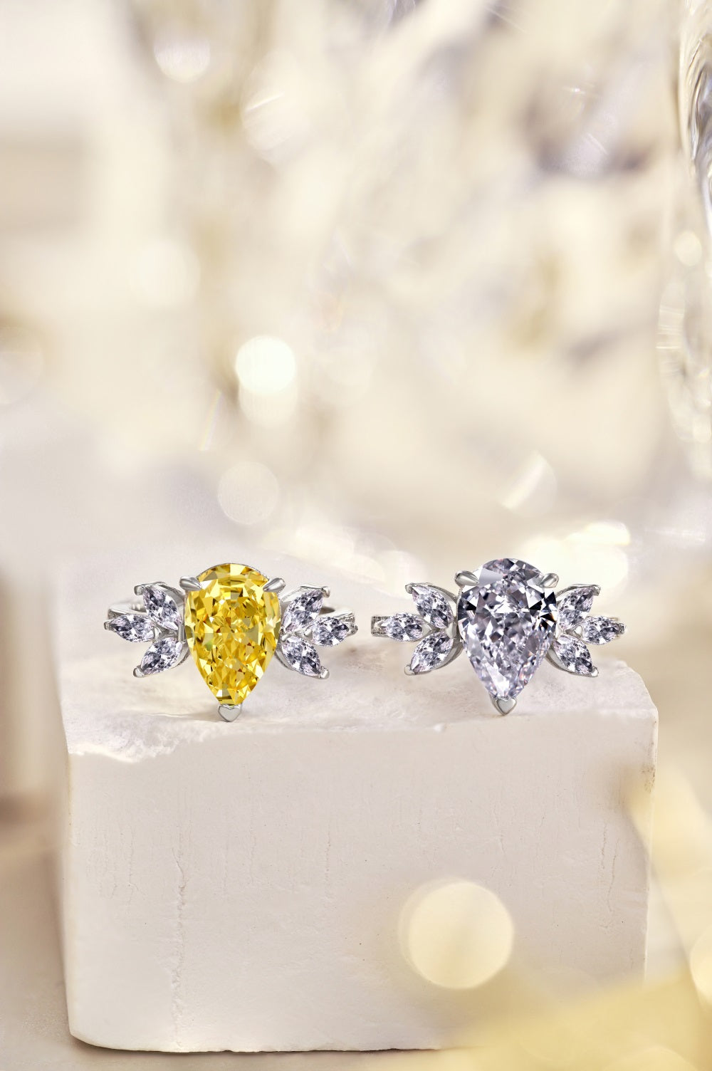CZ Extravegant Teardrop Ring