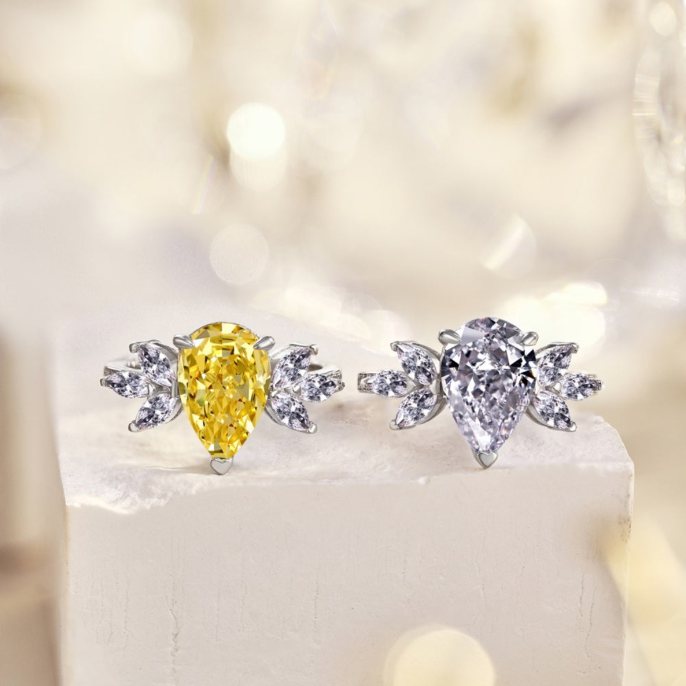 CZ Extravegant Teardrop Ring