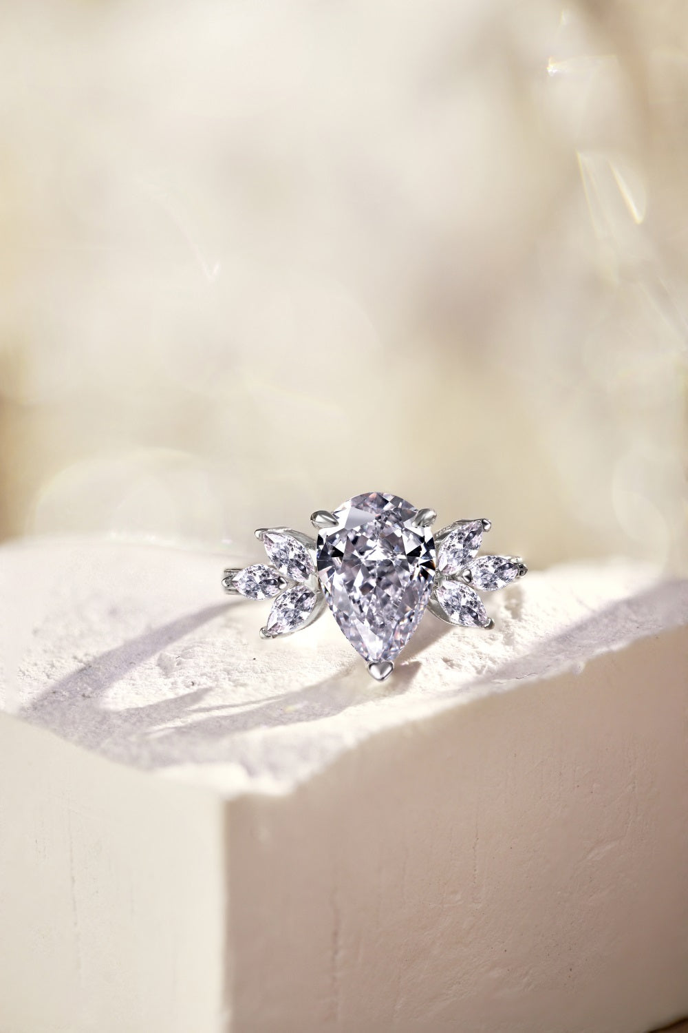 CZ Extravegant Teardrop Ring