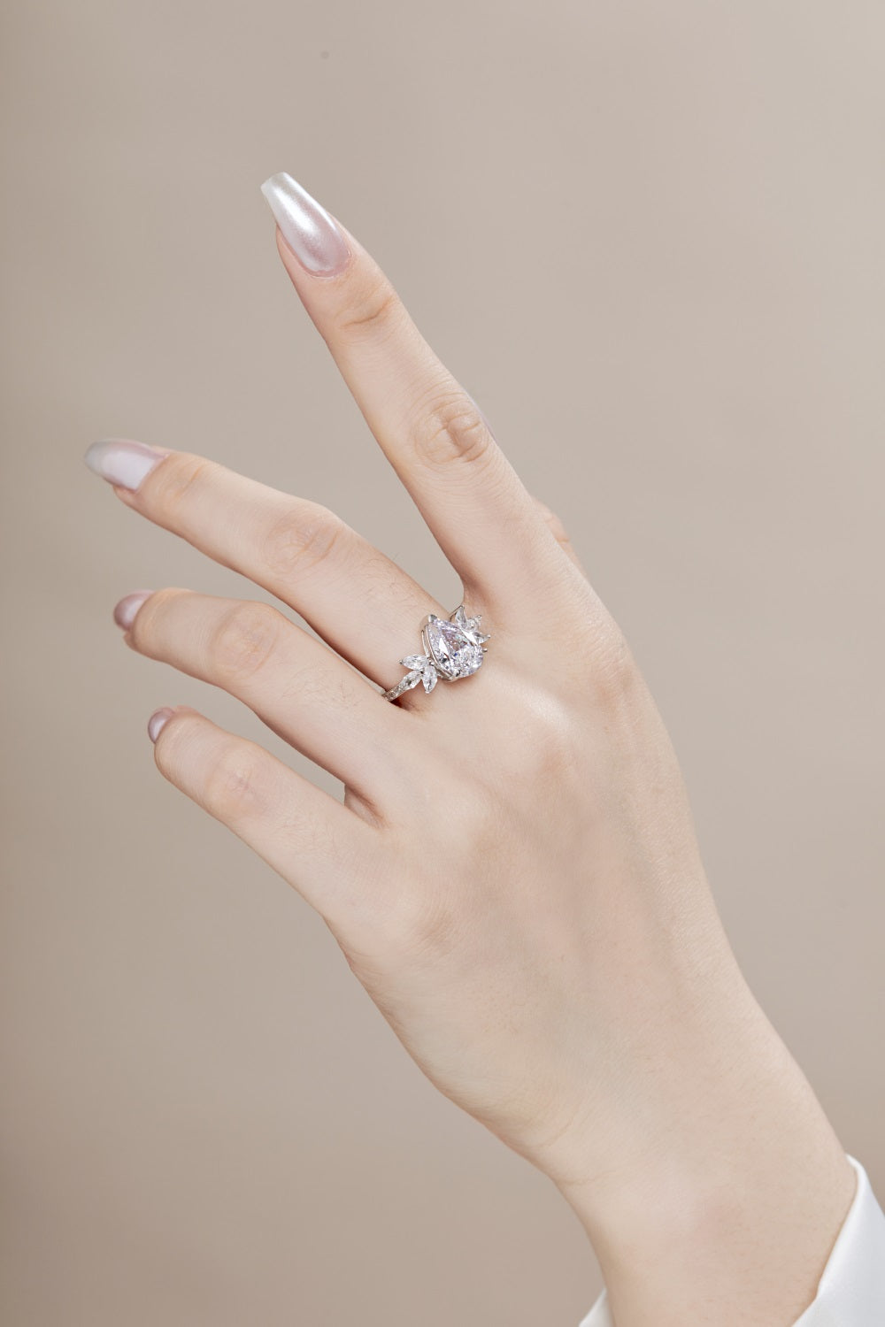 CZ Extravegant Teardrop Ring