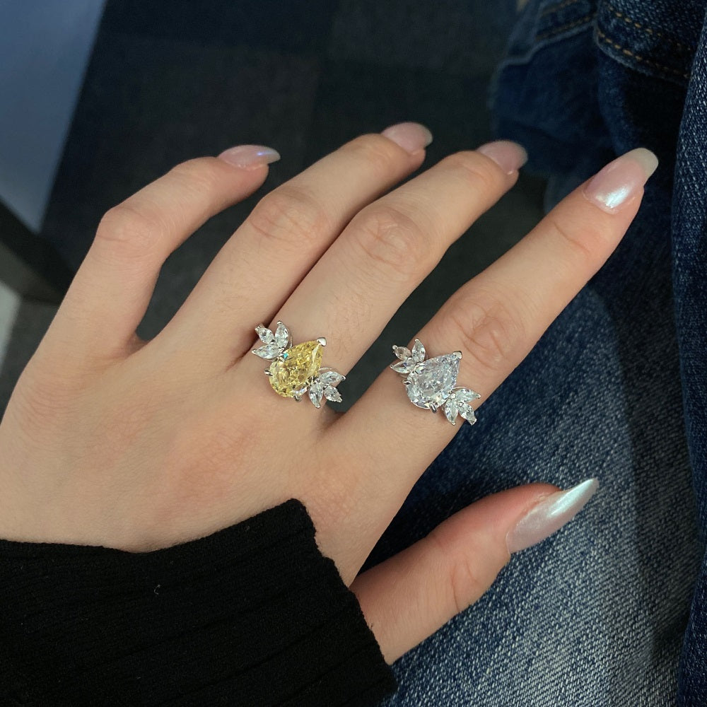 CZ Extravegant Teardrop Ring