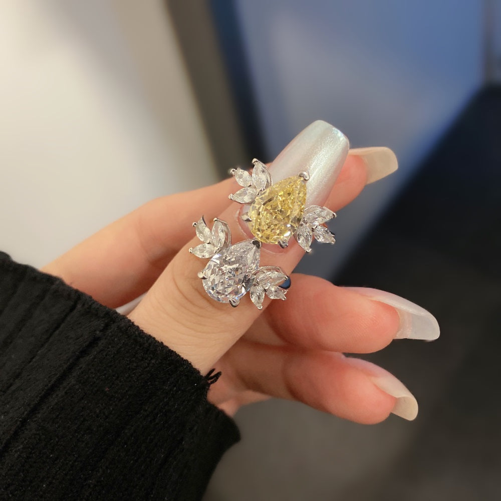 CZ Extravegant Teardrop Ring