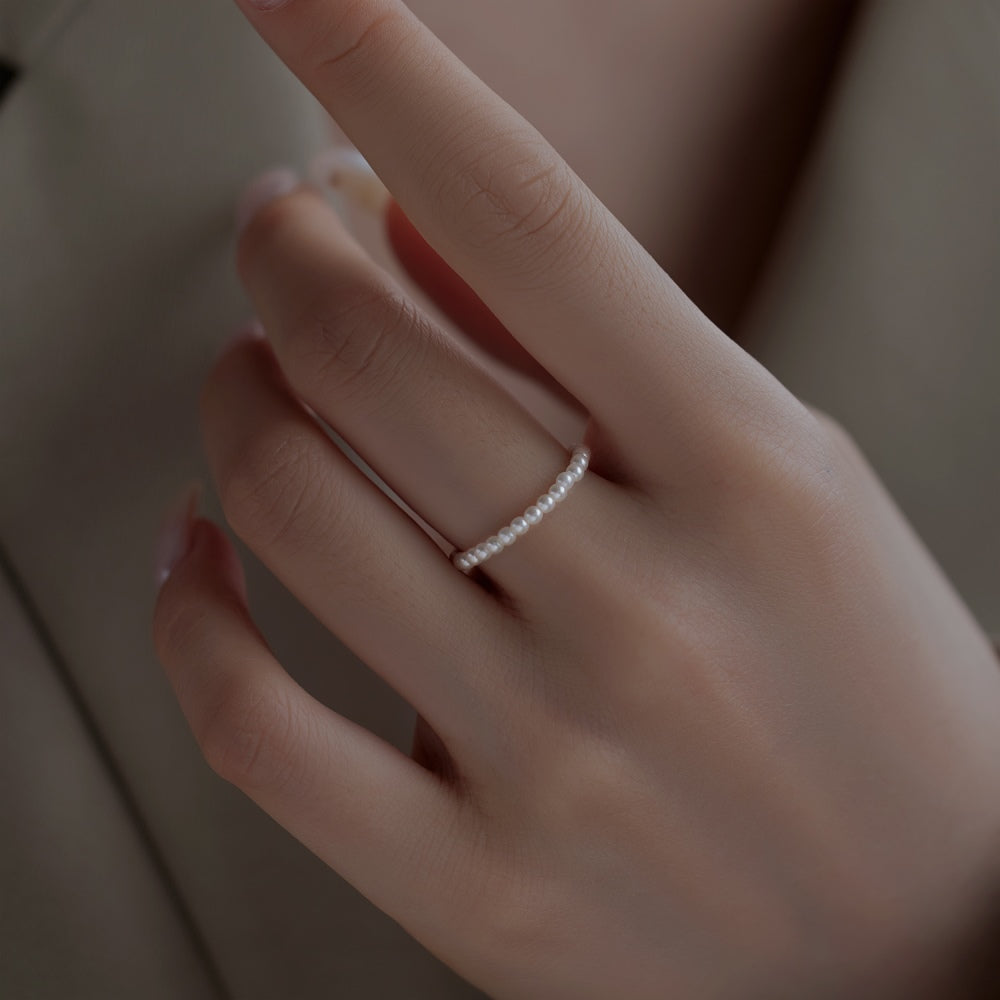 Pearl detail Stretchable Ring