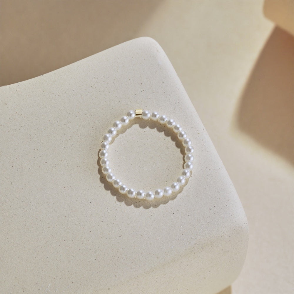Pearl detail Stretchable Ring