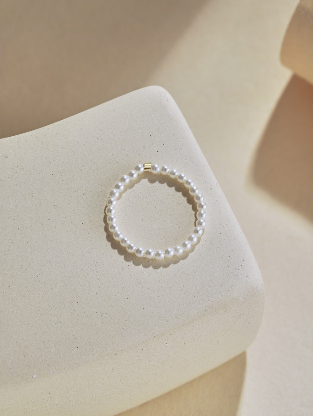 Pearl detail Stretchable Ring