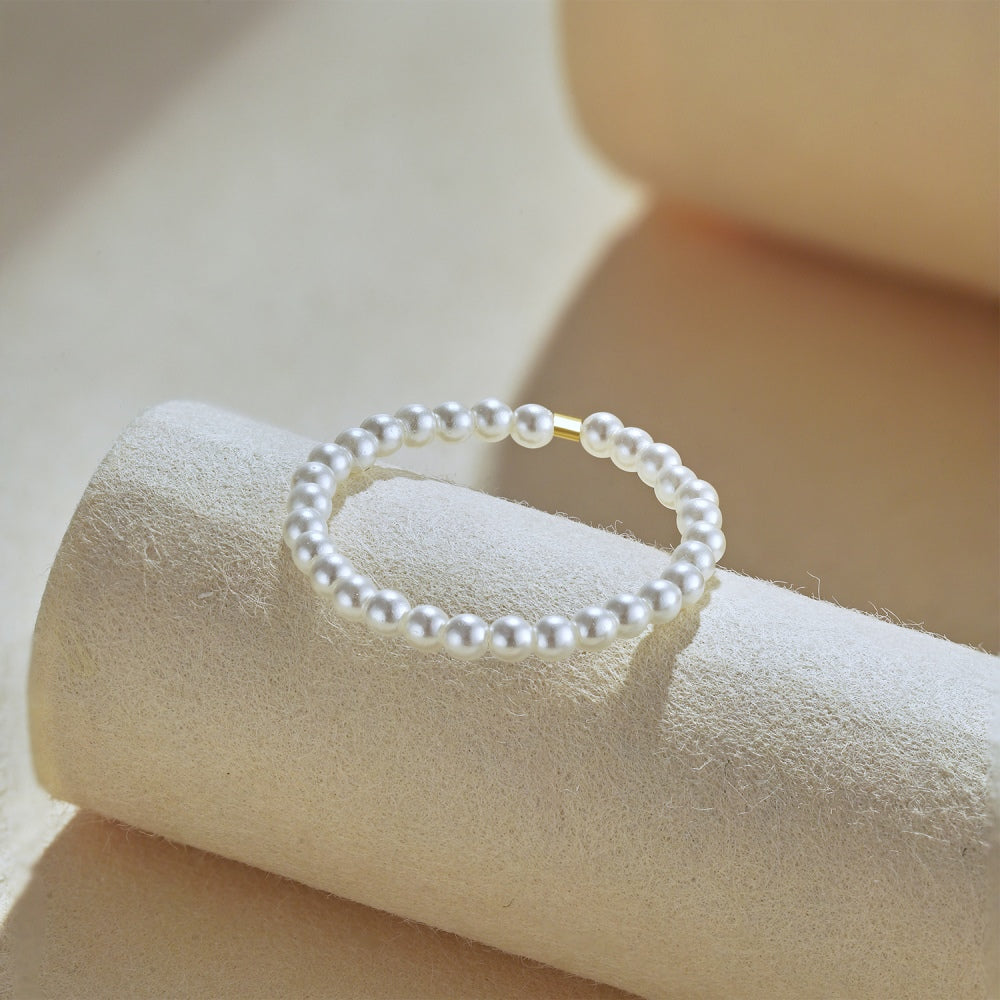 Pearl detail Stretchable Ring