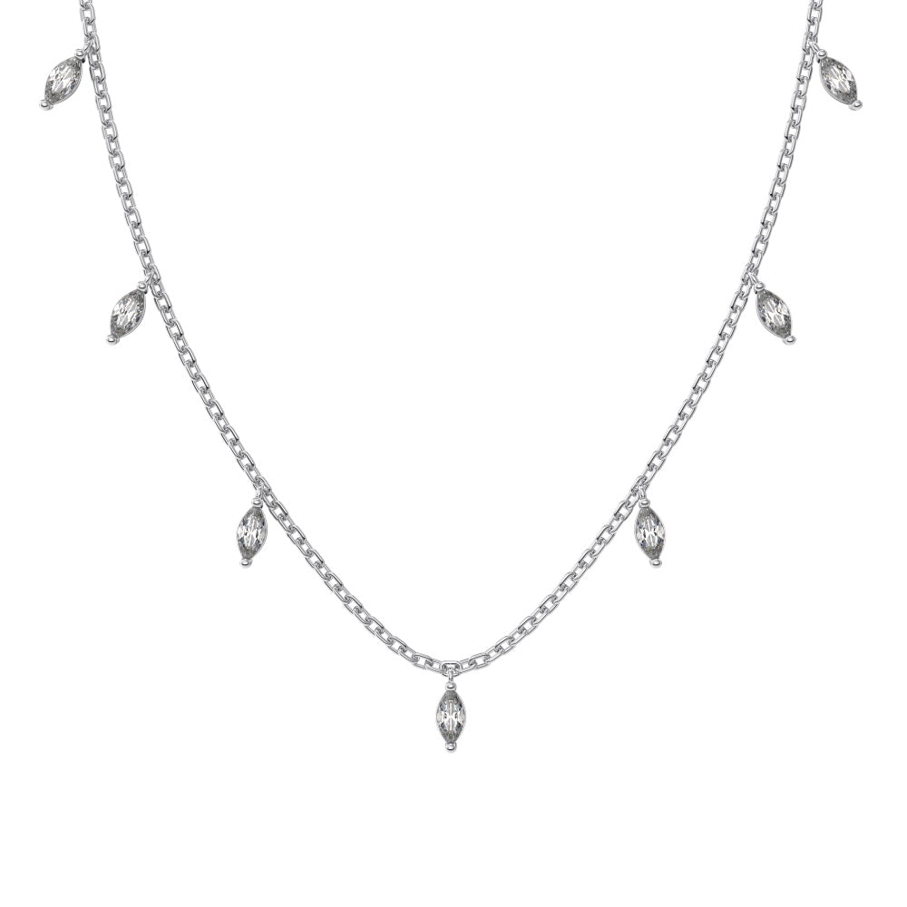 Marquise CZ Drop Necklace