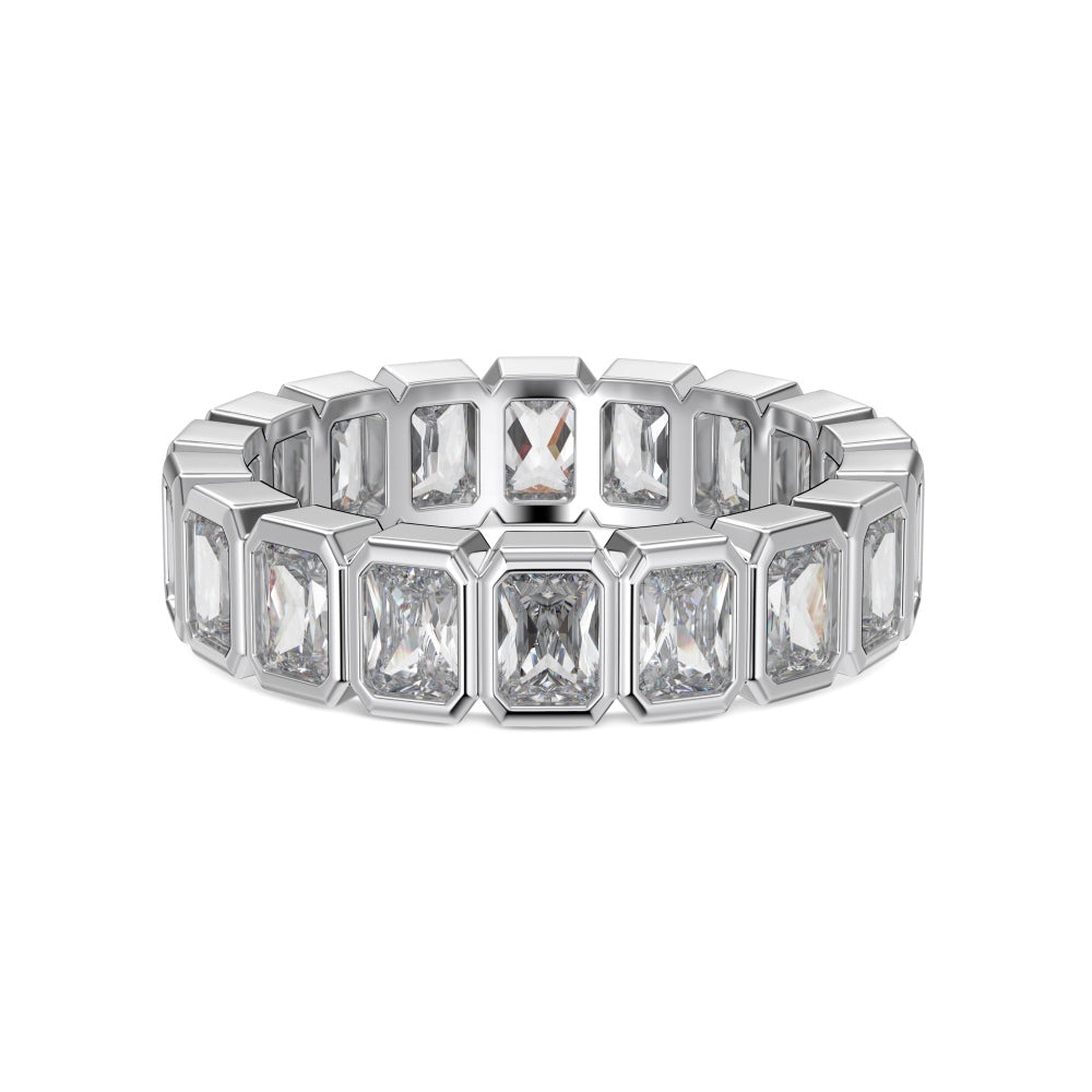Rectangular CZ Eternity Ring