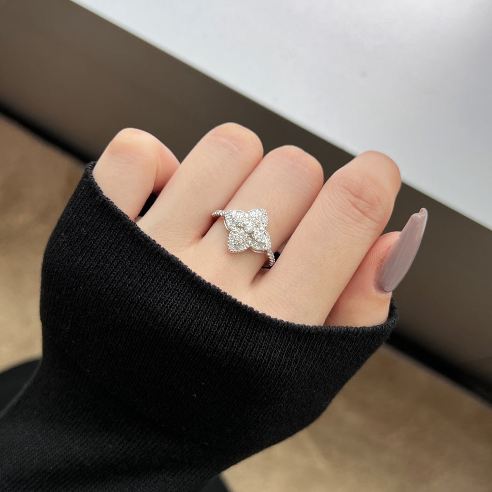 CZ Flower Ring