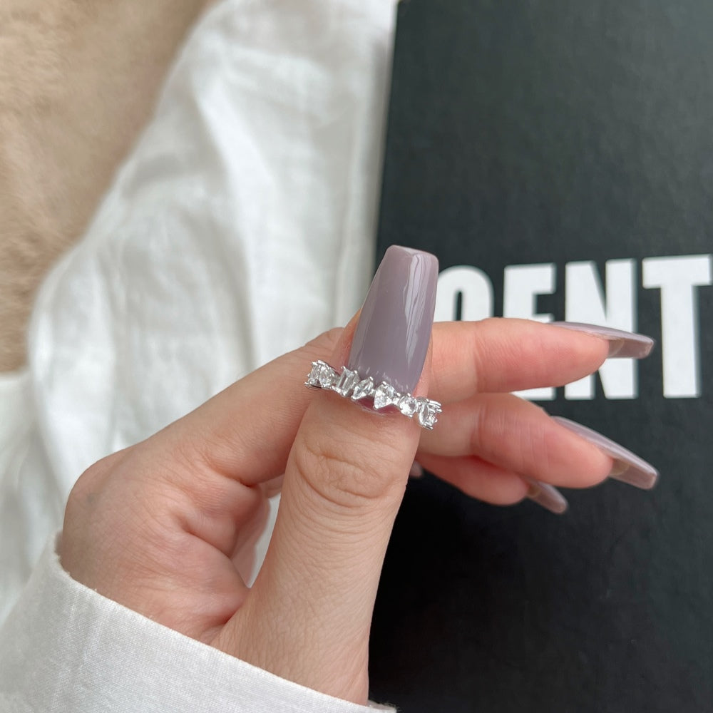 Multi Cut CZ Anniversary Ring