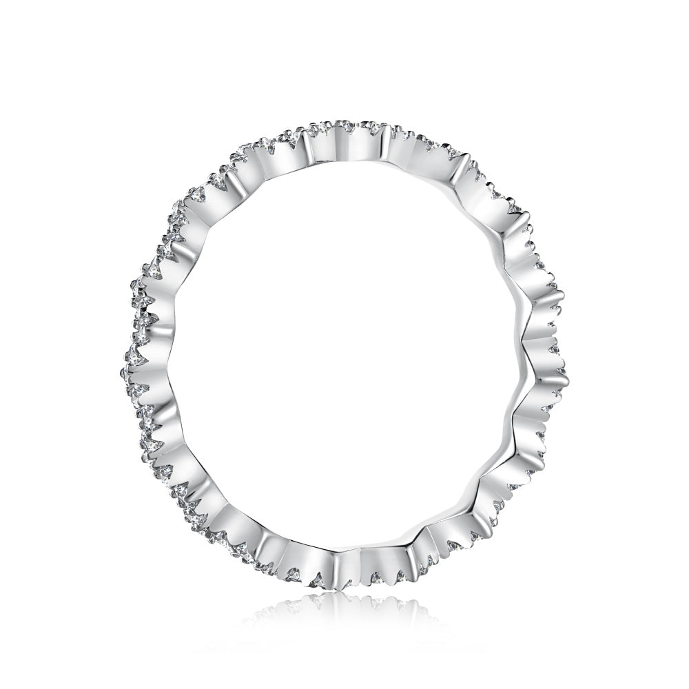 Zig Zag CZ Anniversary Band