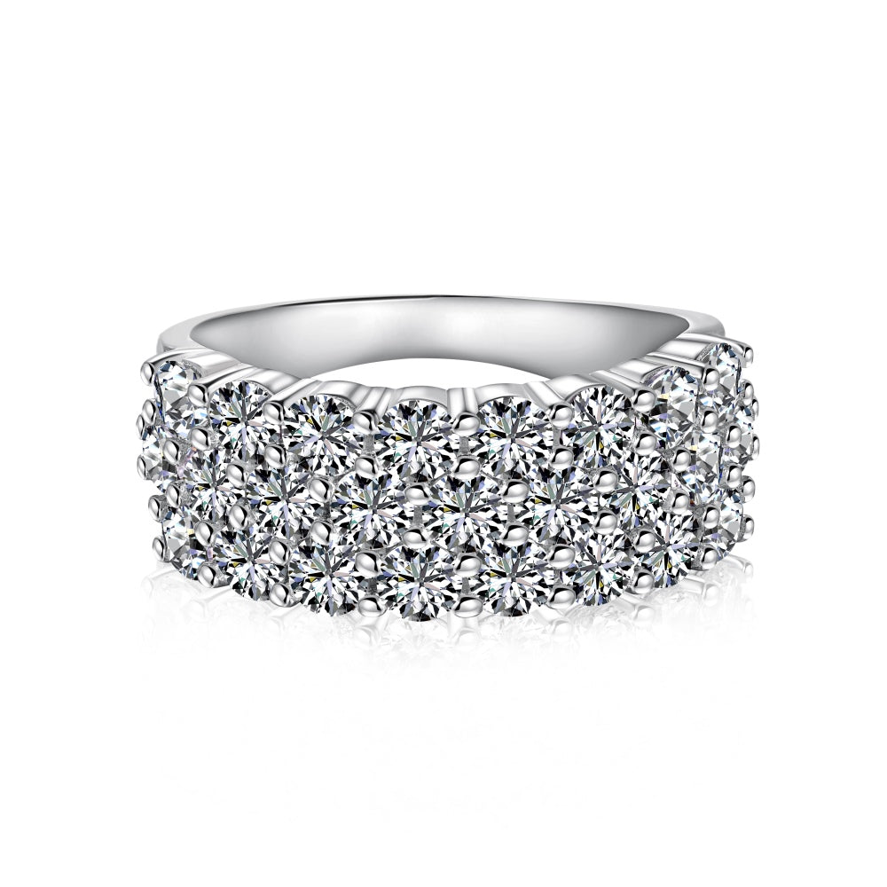 Multi Row CZ Ring