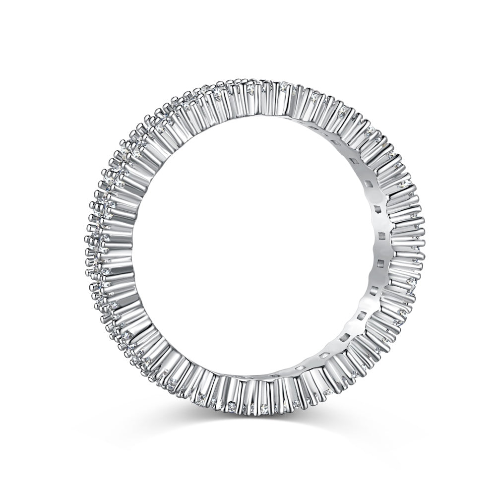 Classic Square CZ Anniversary Band