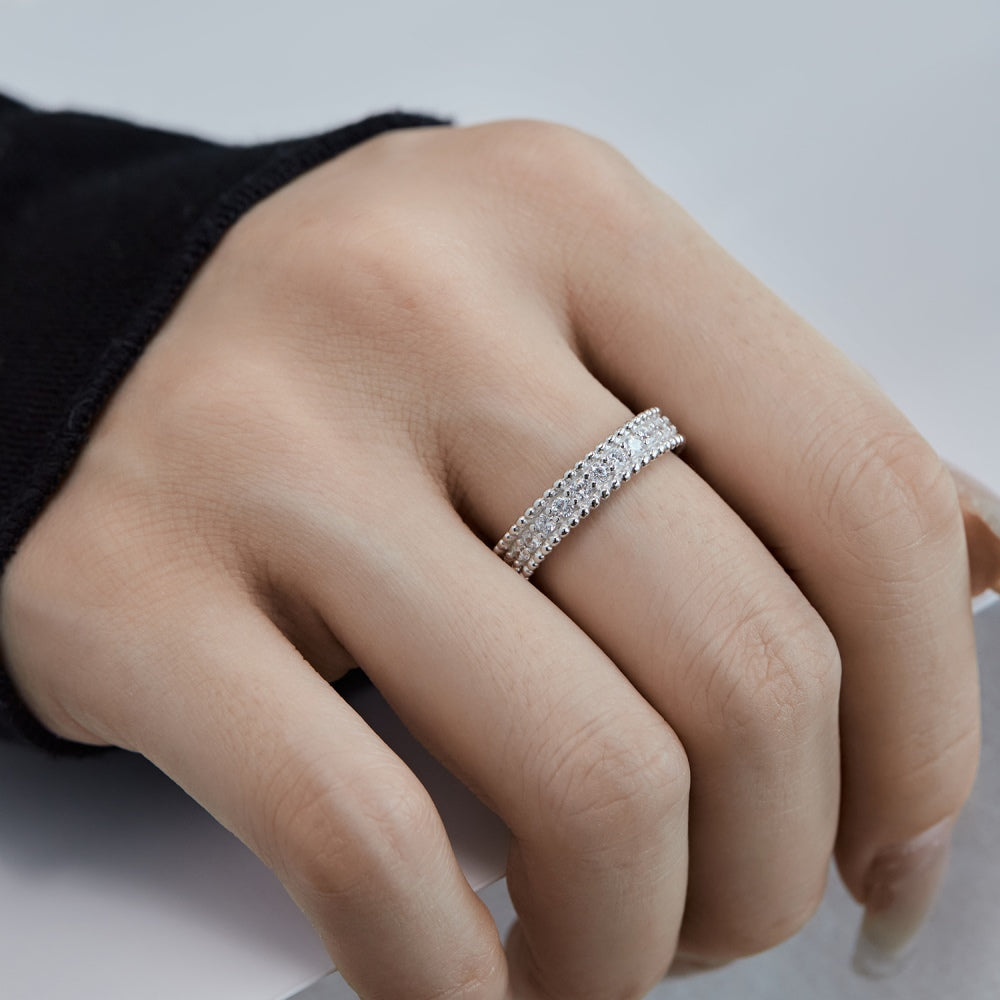 Round CZ Anniversary Band