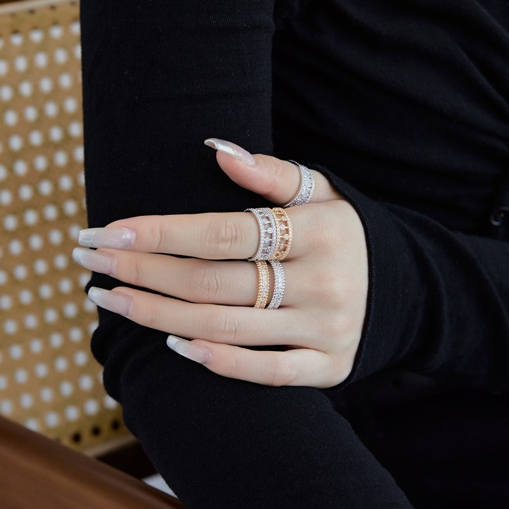 Round CZ Anniversary Band