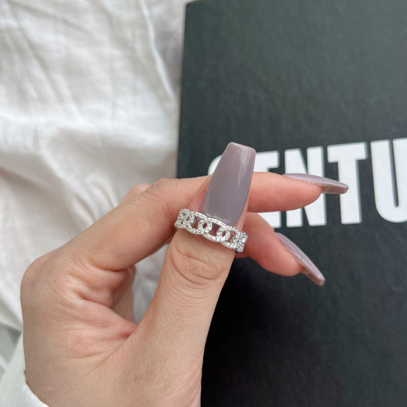 CZ Chain Link Ring