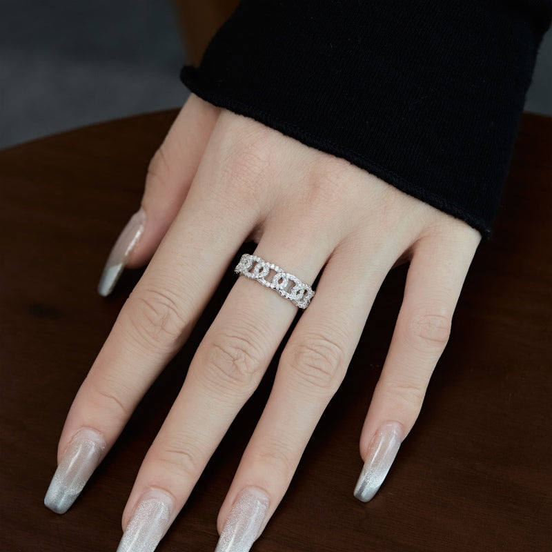 CZ Chain Link Ring