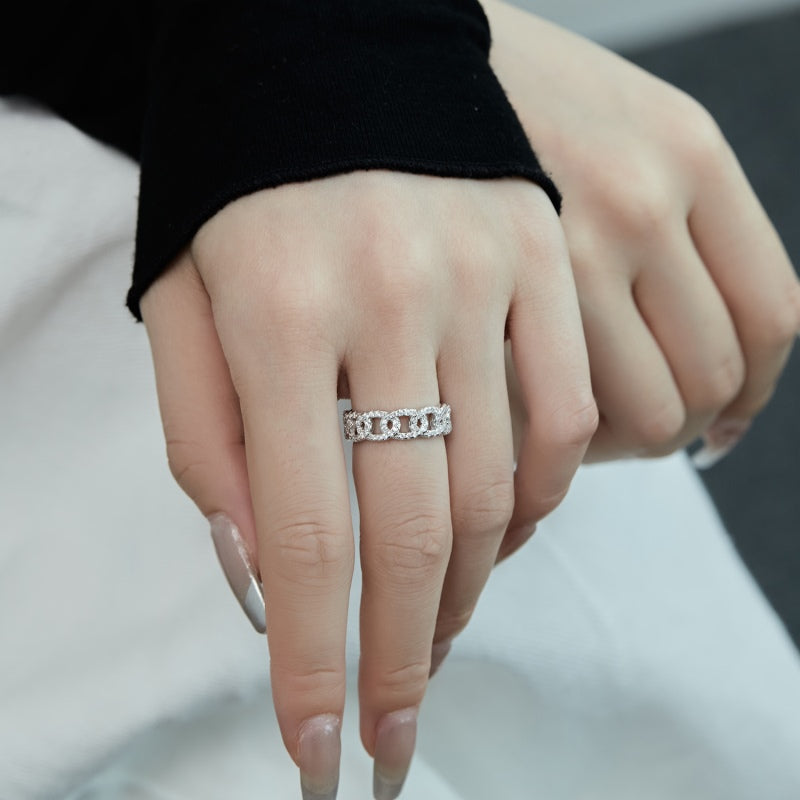 CZ Chain Link Ring