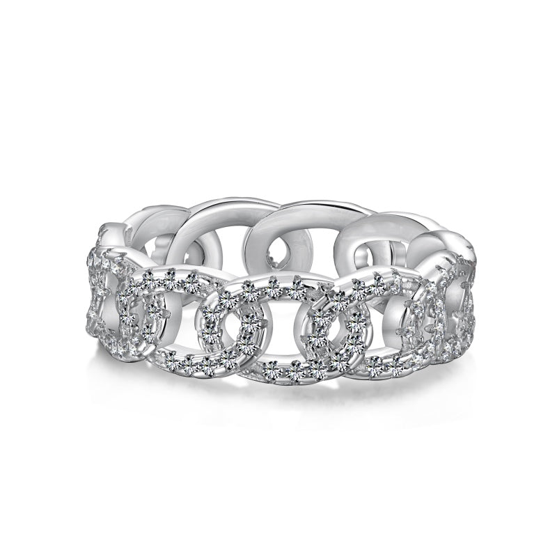 CZ Chain Link Ring