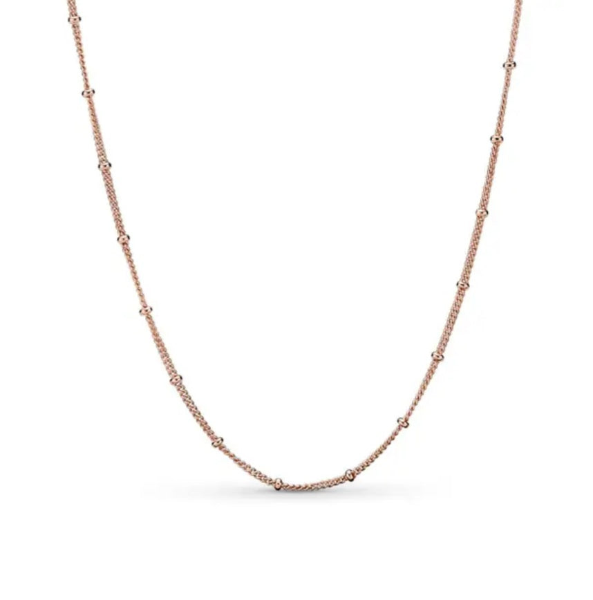 Rose Gold Bead Necklace