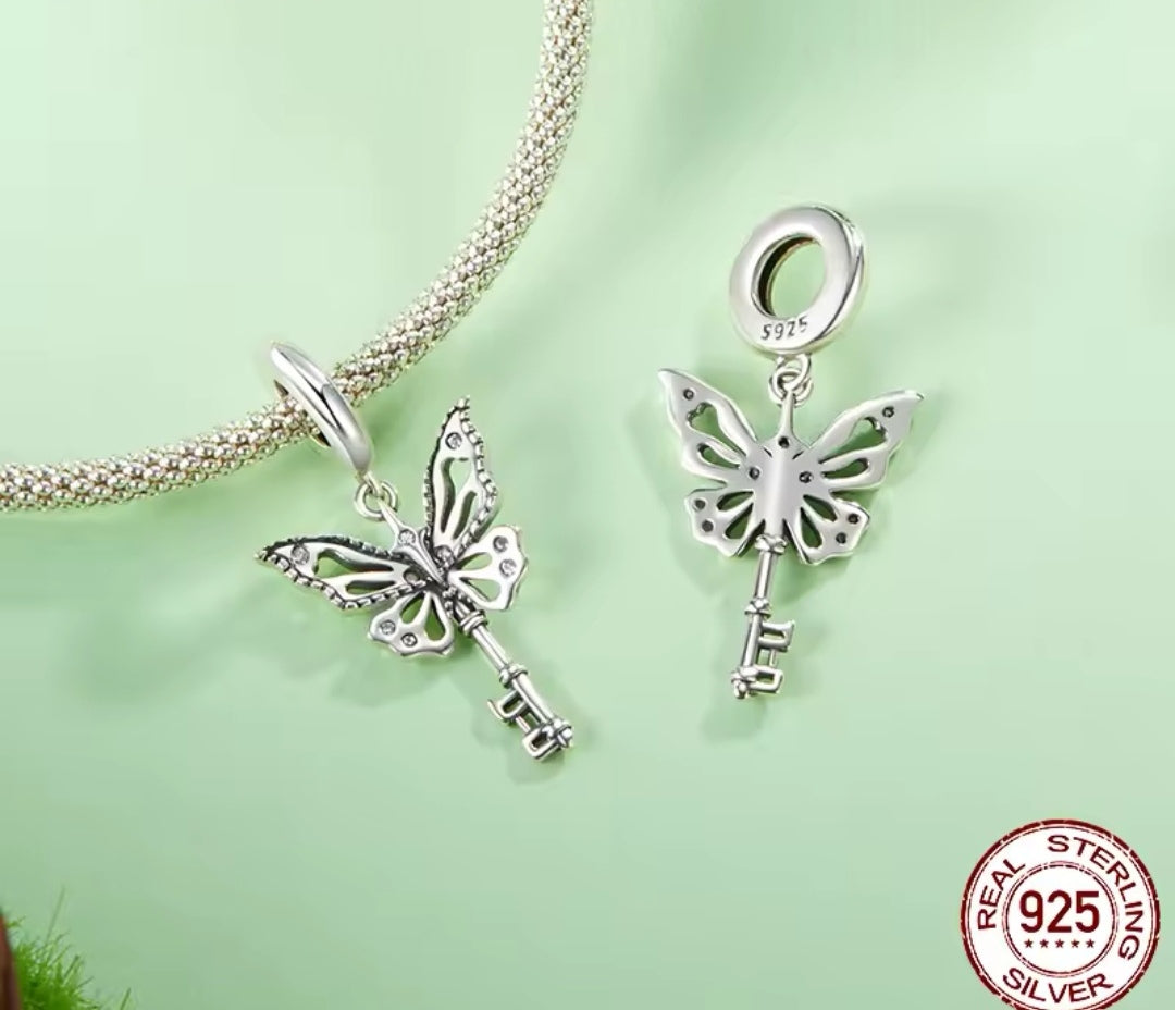 Butterfly Key Dangle Charm