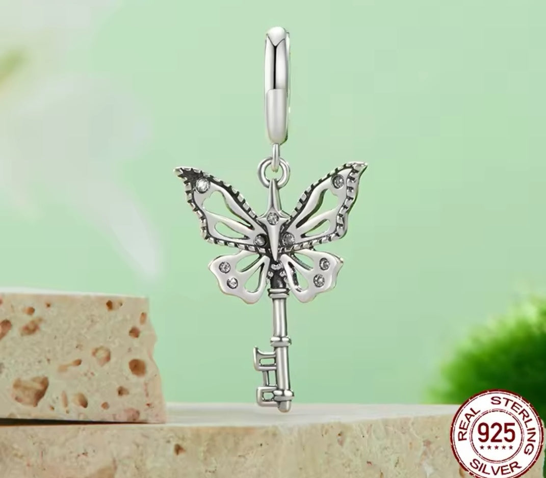 Butterfly Key Dangle Charm