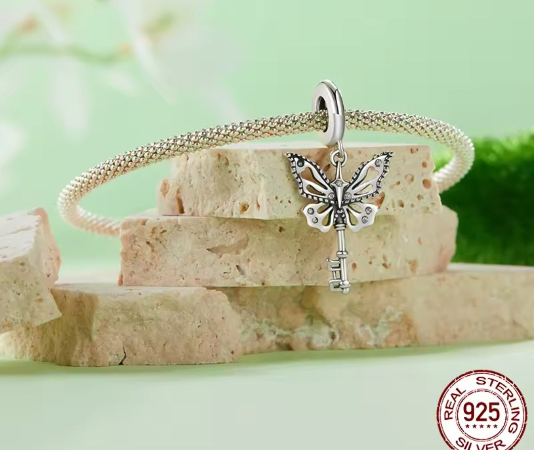 Butterfly Key Dangle Charm