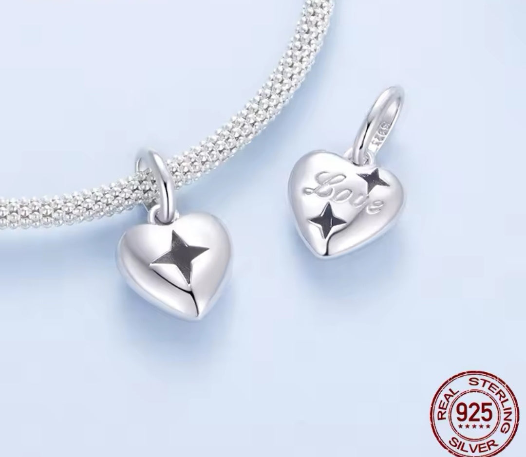 Heart "Love" Dangle Charm