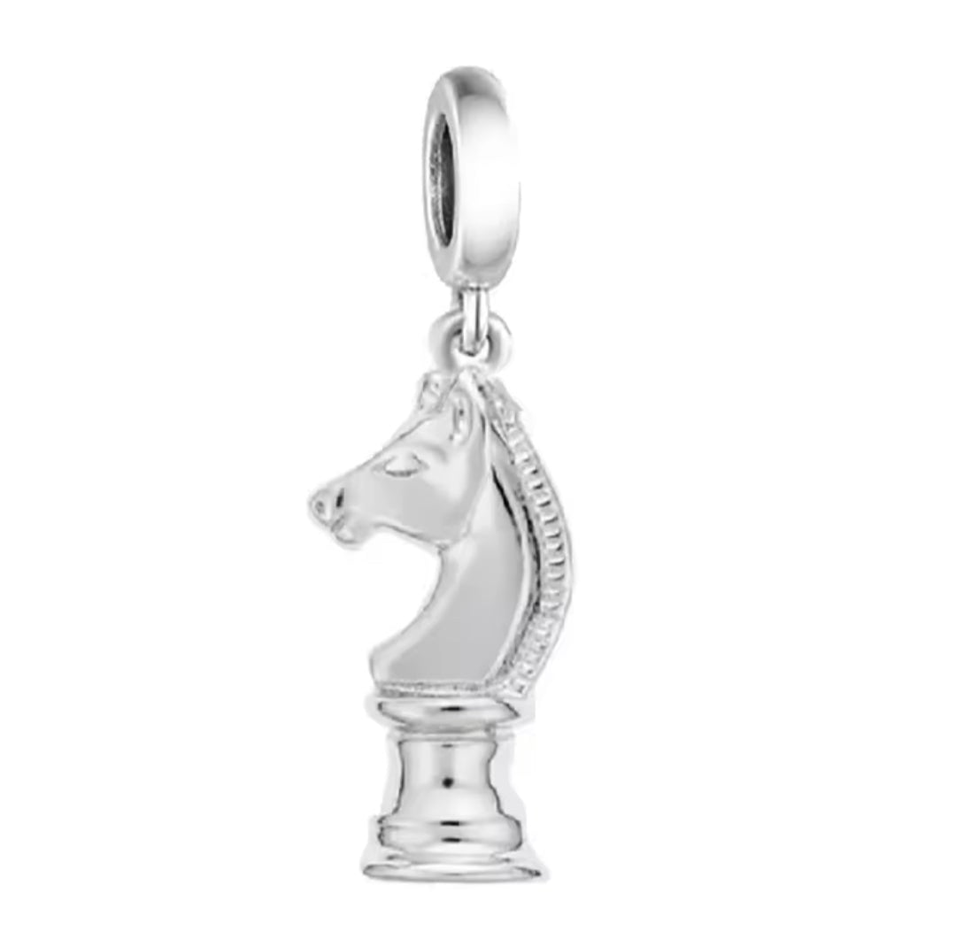 Chess Horse Head Dangle Charm