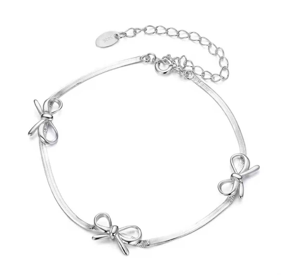 Bow Herringbone Bracelet