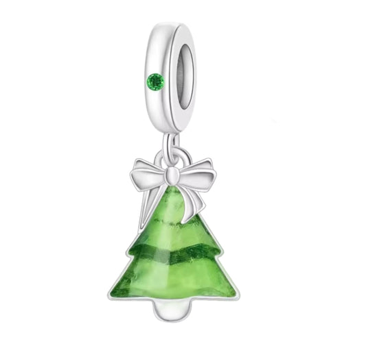 Green Christmas Tree Charm