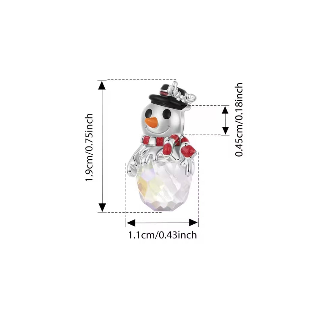 Christmas Snowman Charm