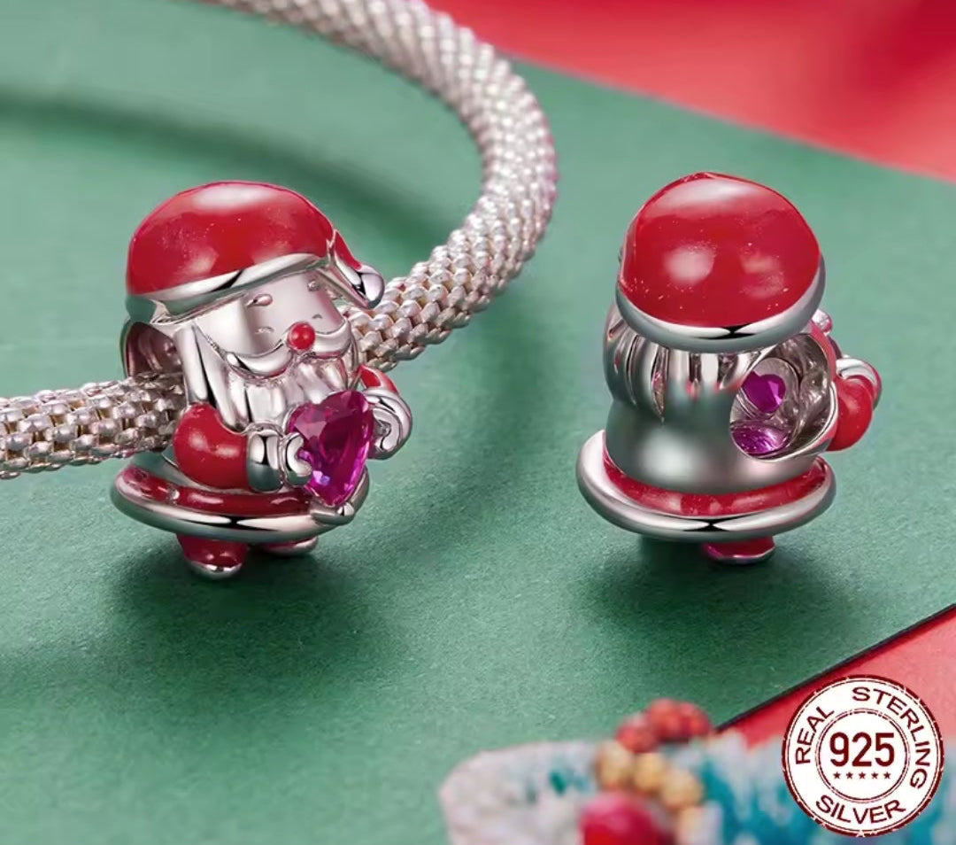 Santa with CZ Heart