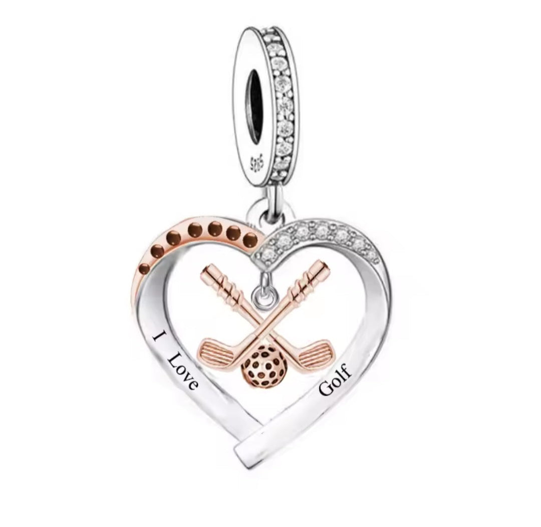 Golf Dangle Charm