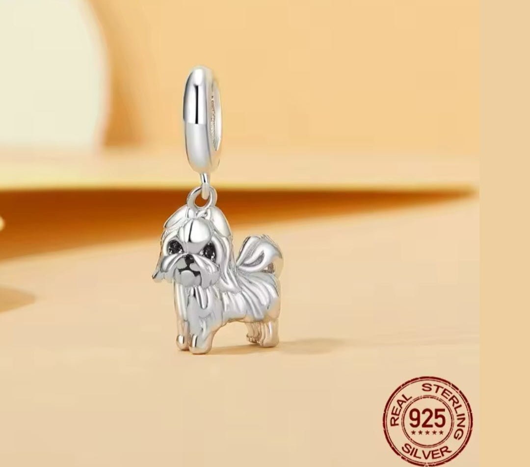Yorkshire Terrier Dog Bead Charm