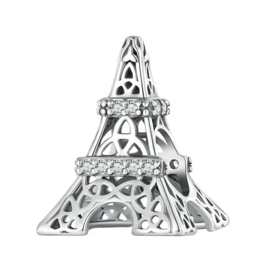 CZ Paris Eiffel Tower Bead Charm