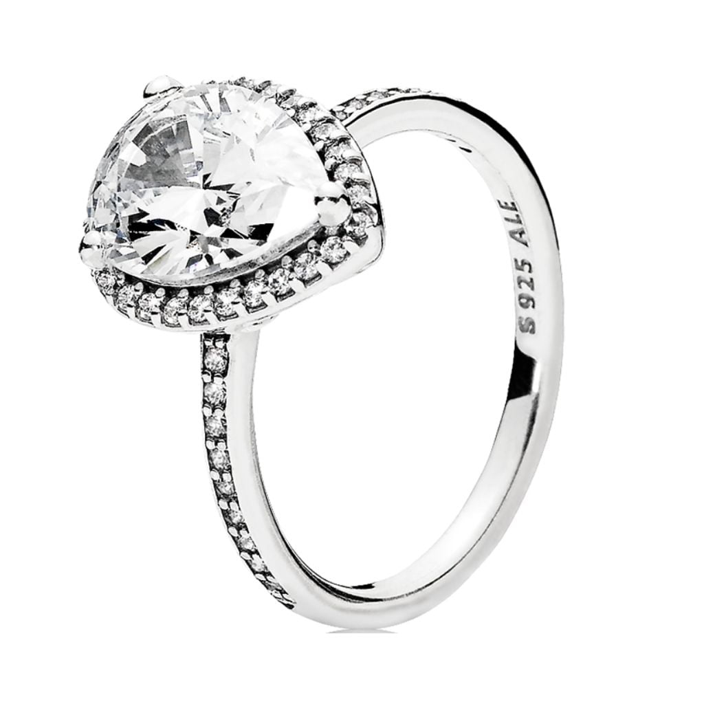 CZ Teardrop Ring