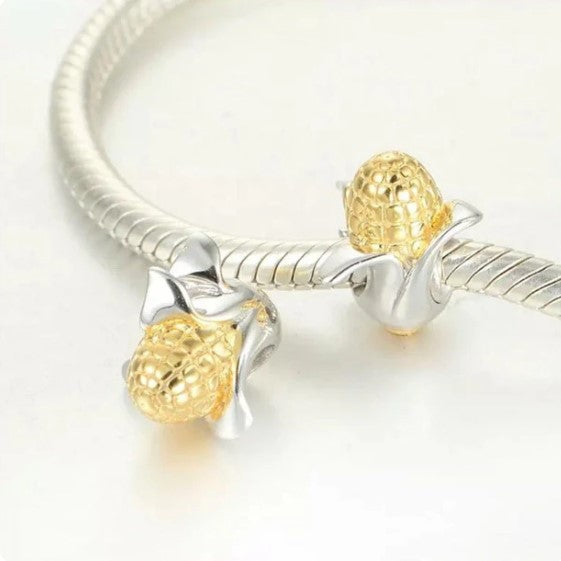 Corn on the Cob Bead Charm
