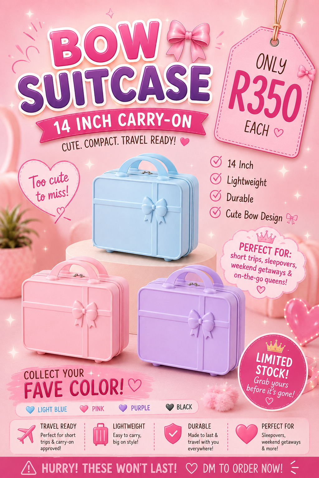 BOW Travel Vanity Suitcase
