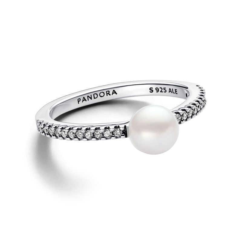 Pearl Solitaire Ring