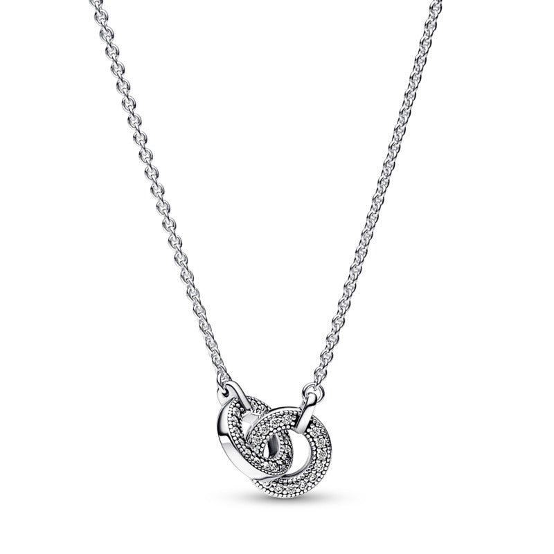 Intertwined Pavé Pendant Necklace